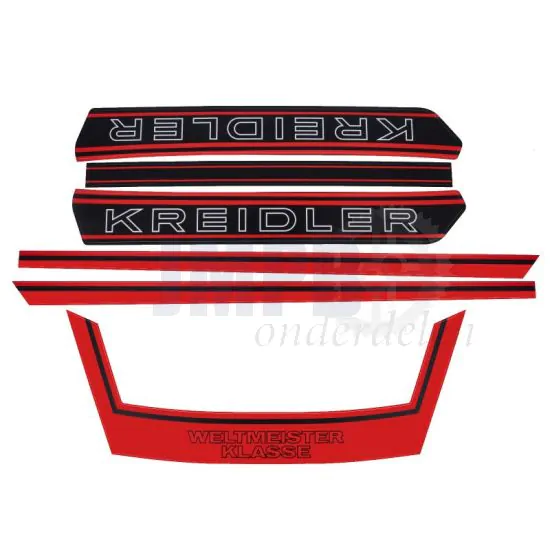 Kreidler Stickerset Weltmeister Compleet Rood
