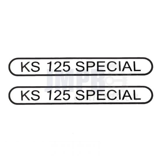 Stickerset Tank Zundapp KS125 Special Zwart