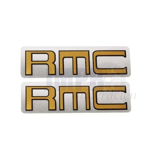 Stickerset Kreidler RMC Goud op Zilver 25X78MM