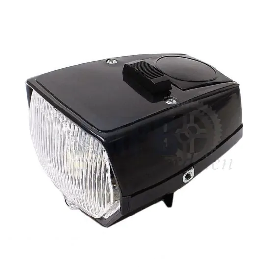 Koplamp LED Vierkant Puch Maxi Zwart met schakelaar