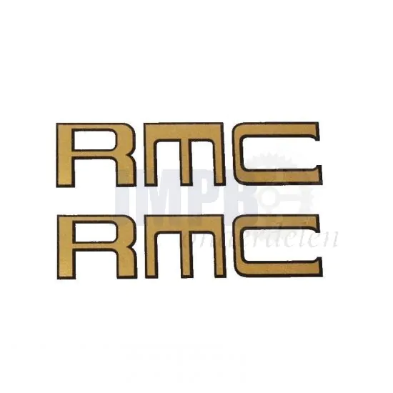 Framestickerset Kreidler RMC Goud/Zwart 70X20MM