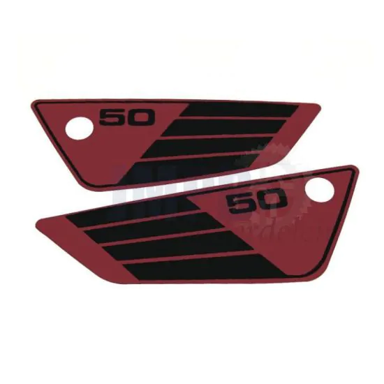 Zijkaststickerset Yamaha FS1 3E8 Paars/Zwart
