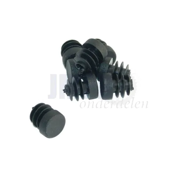 Dop kunststof Zwart 14MM