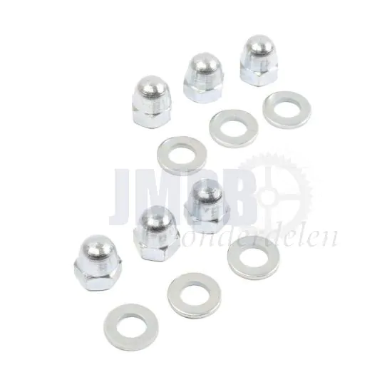 Dopmoerset Verzinkt + Ringen Kreidler velg 6 Stuks