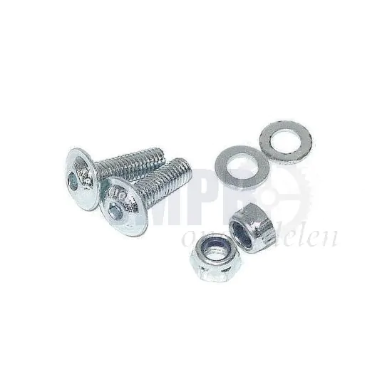 Bevestigingset Kentekenplaathouder Verzinkt