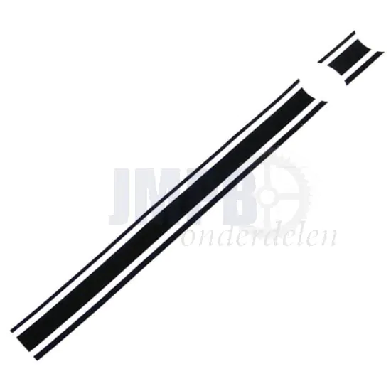 Baansticker Tank Zundapp Zwart/Wit
