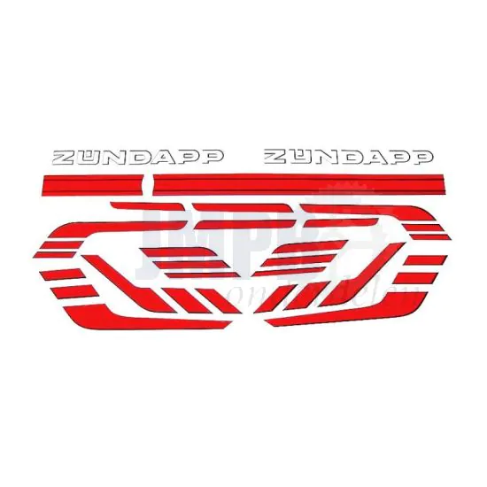 Stickerset Zundapp 529/530 - Rood