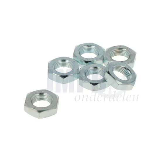 Zeskantmoer Laag M10X1.5 Verzinkt Din 439B