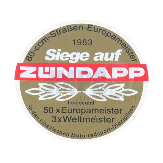 Sticker Siege auf Zundapp 