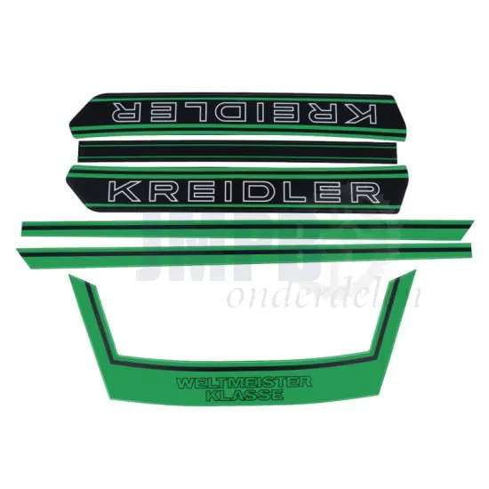 Kreidler Stickerset Weltmeister CPL Donkergroen
