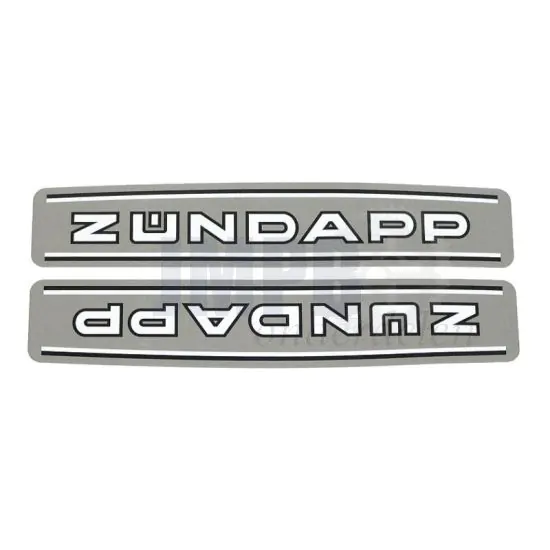 Tankstickers Zundapp 529 Korte Baan Grijs