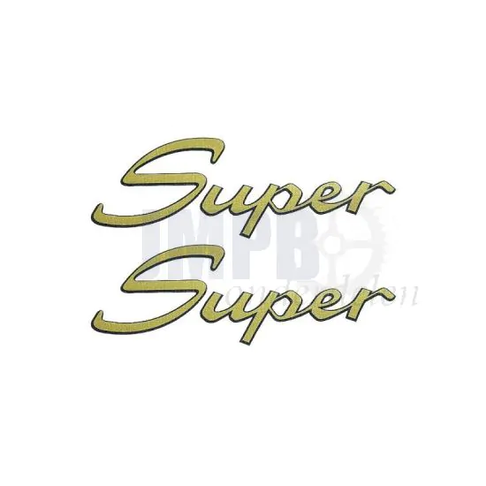 Stickerset Kreidler Super Goud 100X40MM