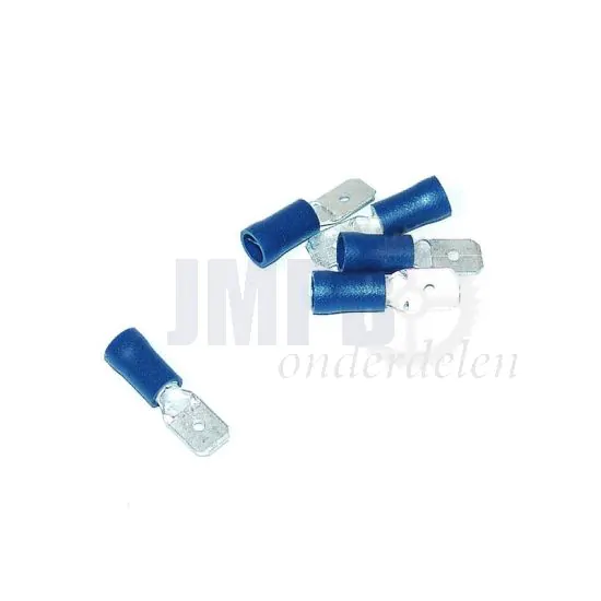 Vlakstekker Geisoleerd Blauw 6.3MM A-Kwaliteit