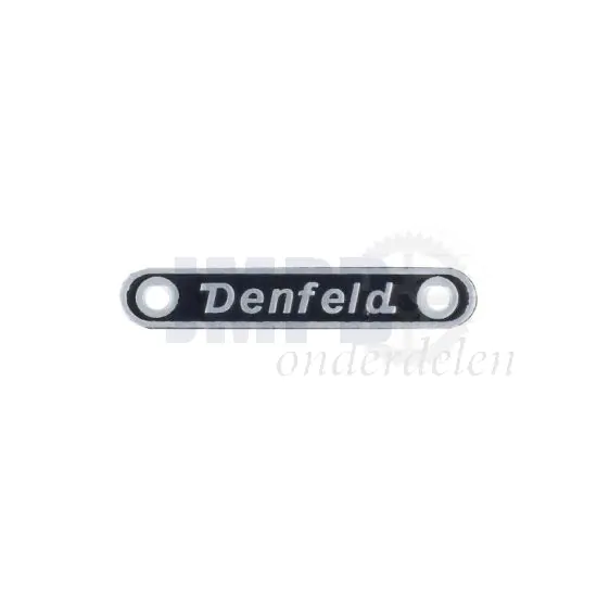 Embleem Denfeld Zwart voor Buddyseat