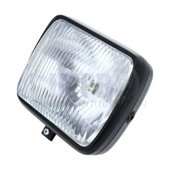 Koplamp Vierkant Zwart Zundapp/Kreidler