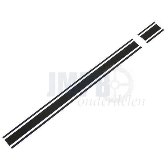 Baansticker Tank Kreider Zwart/Wit
