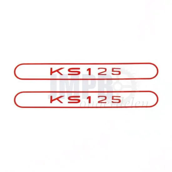 Stickerset Tank Zundapp KS125 Rood