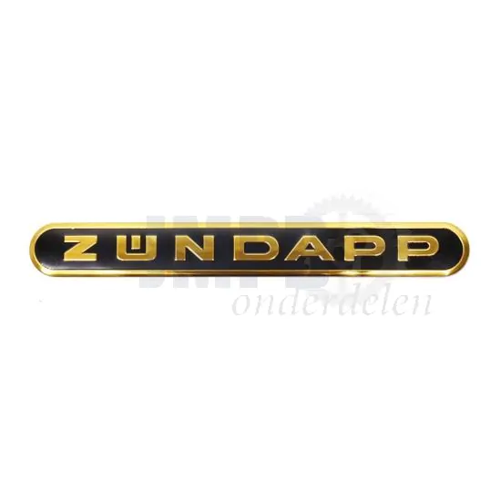 Tankembleem Zundapp Zwart/Goud