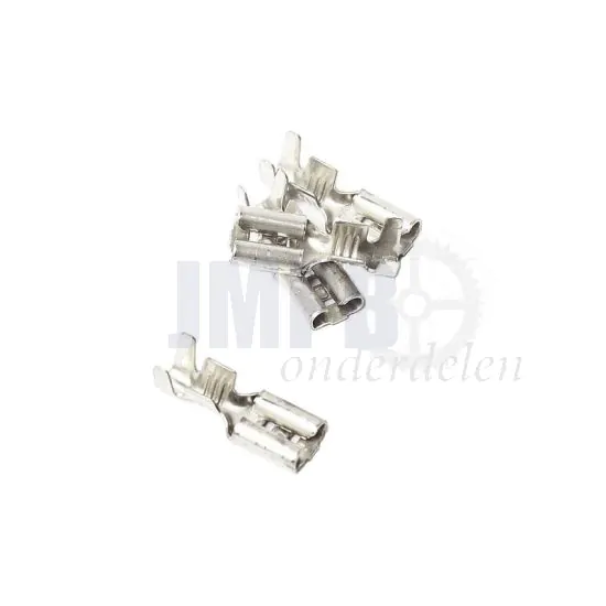 Vlakstekkerhuls Ongeisoleerd 4.8MM
