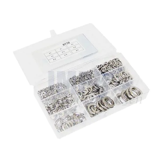 Assortimentset Veerringen RVS DIN 127B - 527 Delig