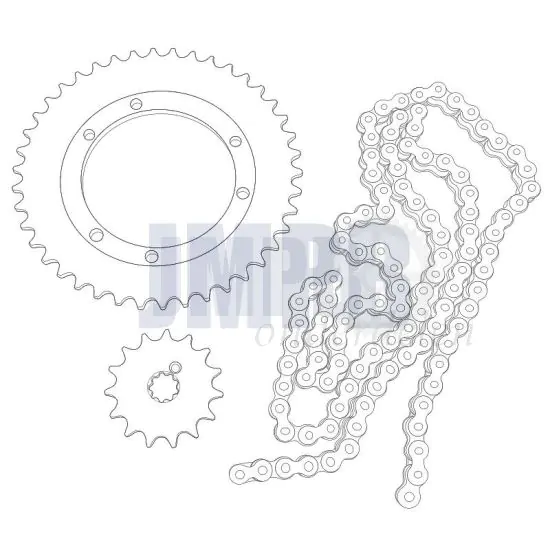 Tandwielset Puch Maxi