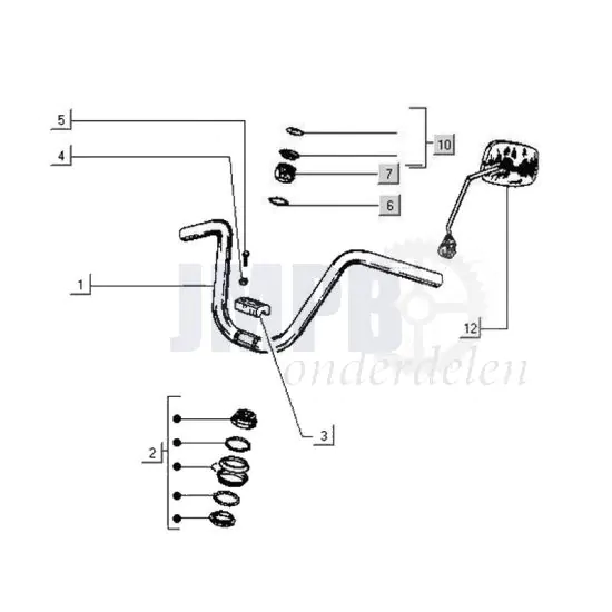 Stuur Gilera Citta