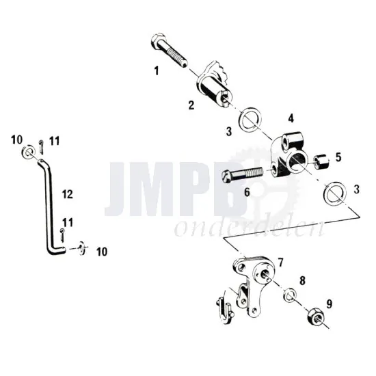 Transmissiestang Sachs 50/4 EKF