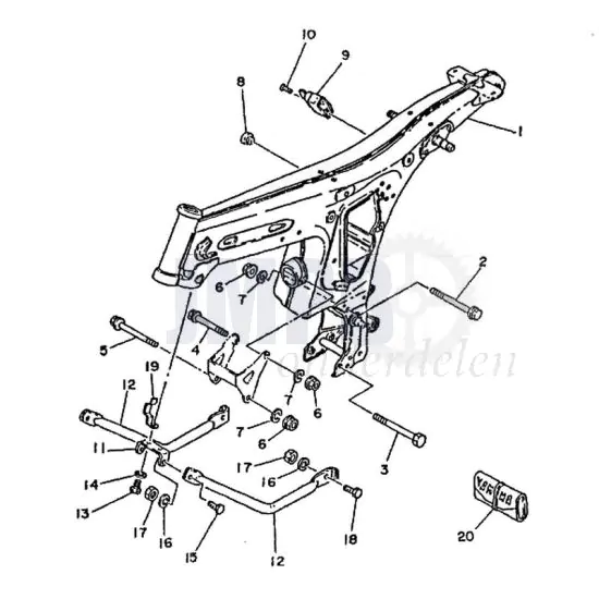 Frame Yamaha FS1 2RU