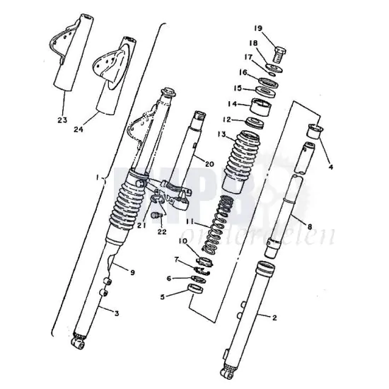 Voorvork Yamaha FS1 2RU