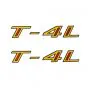 Stickerset Frame Tomos T-4L Geel/Rood
