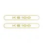 Stickerset Tank Zundapp KS100 Goud