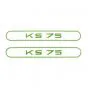 Stickerset Tank Zundapp KS75 Groen