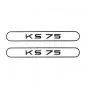 Stickerset Tank Zundapp KS75 Zwart