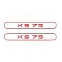 Stickerset Tank Zundapp KS75 Rood