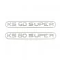 Stickerset Tank Zundapp KS50 Super Grijs
