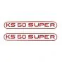 Stickerset Tank Zundapp KS50 Super Rood