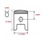 Zuiger 37.97MM 1 Veer Meteor Puch Maxi