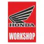 Workshop Sticker Honda Engels