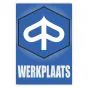 Werkplaatssticker Piaggio Nederlands