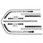 Stickerset Compleet Zundapp CS50 448-010 Zwart/Wit