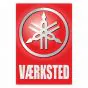 Vaerksted Sticker Yamaha Deens