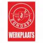 Werkplaatssticker Zundapp Rood Nederlands