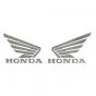 Stickerset Honda Wings Grijs 105X85MM