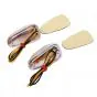 Knipperlichtset Universeel Opbouw Blank/Chroom