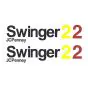 Tankstickerset Puch Swinger 2 JCPenny Zwart/Geel/Rood