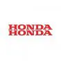 Stickerset Honda Woord Rood 12CM