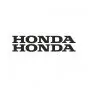 Stickerset Honda Woord Zwart 12CM