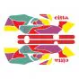 Stickerset Gilera Citta Funny Rood