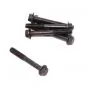 Flensbout Zwart M6X45 Zeskant