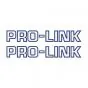 Stickerset Pro-Link Blauw Op Transparant 26CM